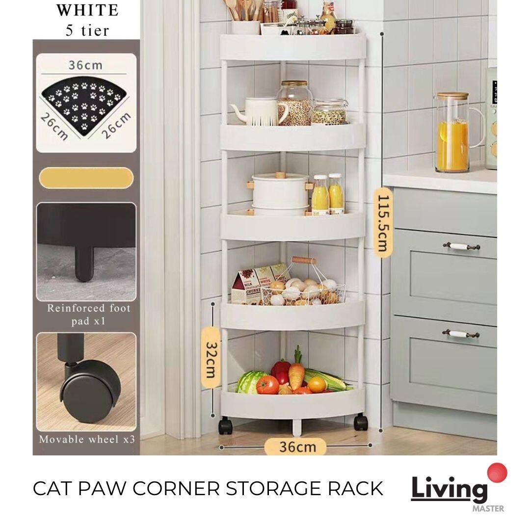 5 layers Rolling Corner Shelf رف زاوية دوار 5 طوابق