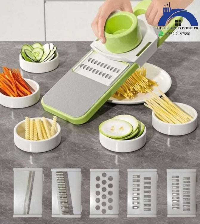8 in 1 Stainless Steel Vegetable Slicer قاطعة خضروات استانلس 8 في 1