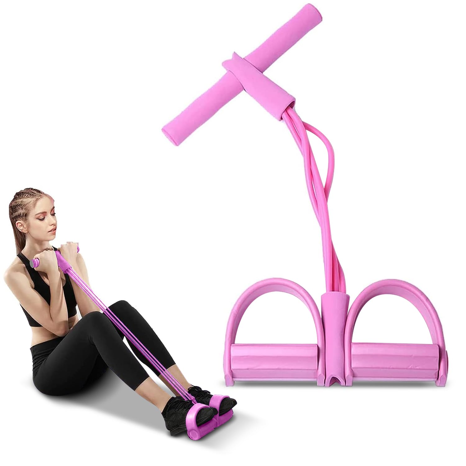 Multifunctional Pedal Puller Resistance Rope حبل مقاومة متعدد الوظائف للتمارين