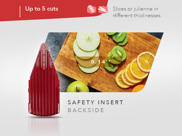 5-in-1 Stainless Steel Mandolin Vegetable Slicer قاطعة خضروات ماندولين استانلس 5 في 1