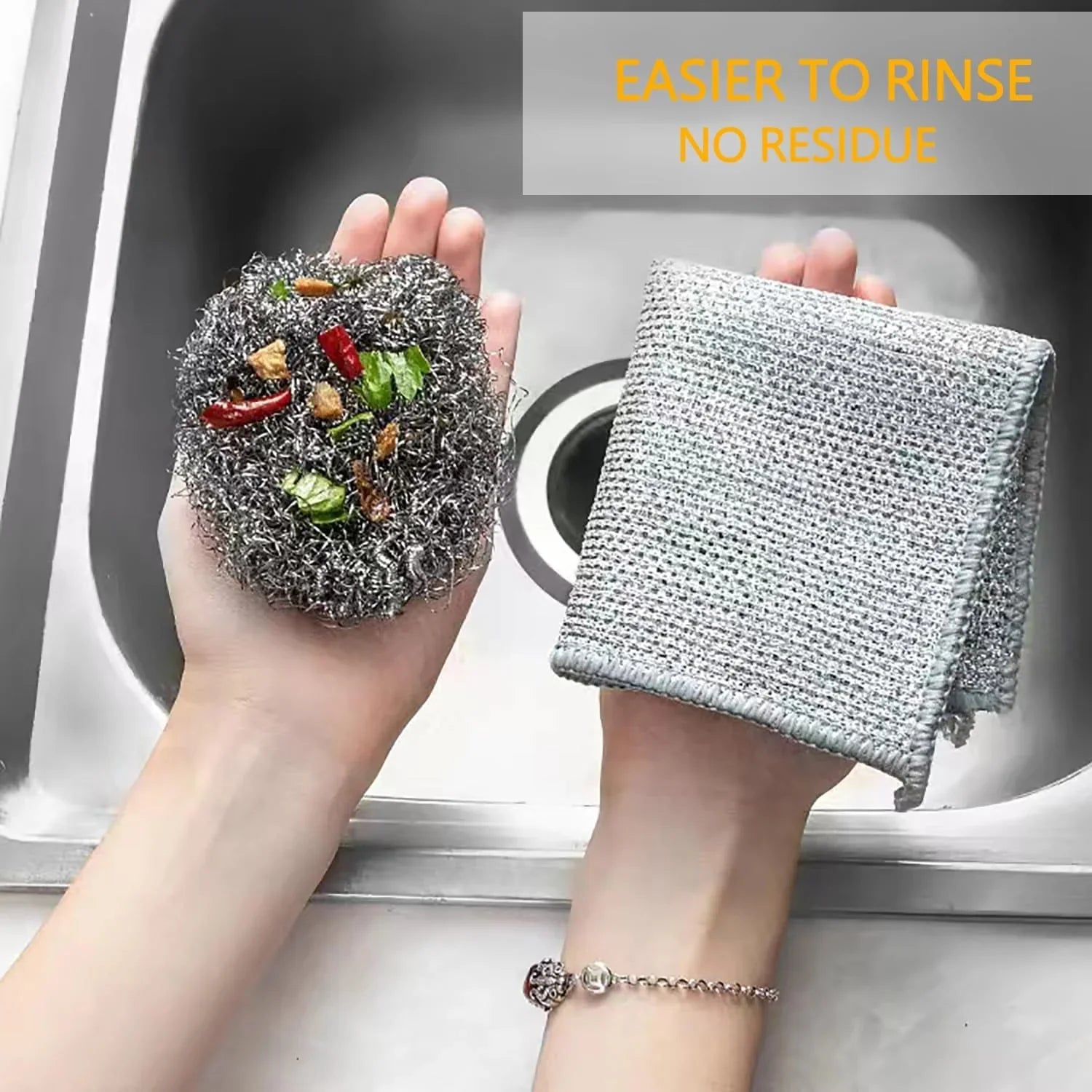 Non Scratch Dish Wash Cloth (Pack Of 5) قماش غسيل الصحون بدون خدش 5 قطع