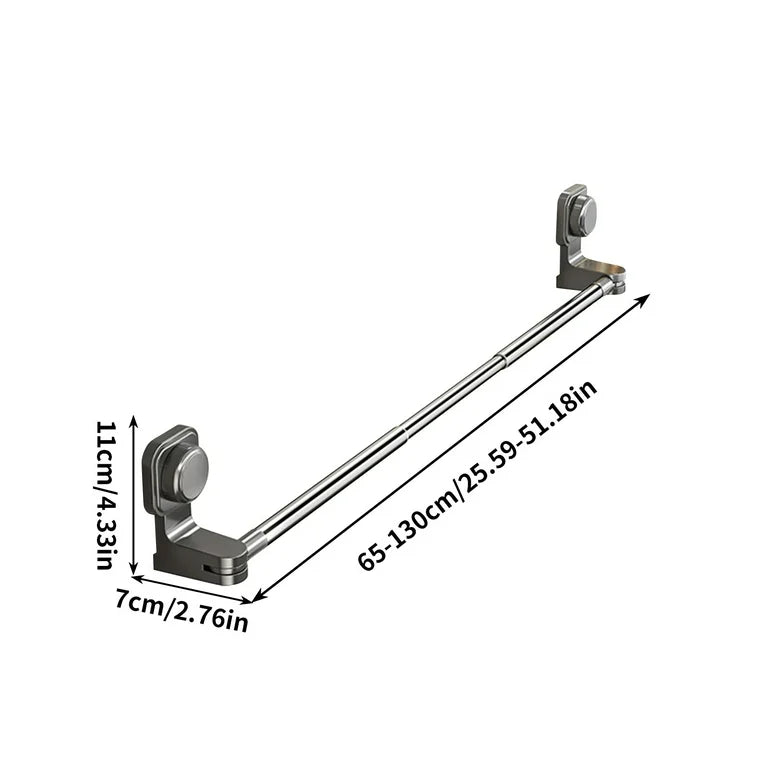 Adjustable Towel Rack – Drill-Free Strong Suction علاقة مناشف قابلة للتعديل بدون حفر