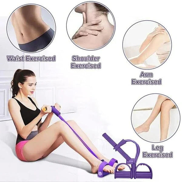 Multifunctional Pedal Puller Resistance Rope حبل مقاومة متعدد الوظائف للتمارين